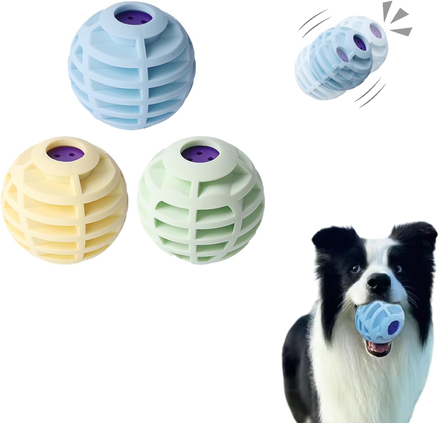 Interactive Dog Treat Ball - Food-Grade Silicone Puzzle Toy